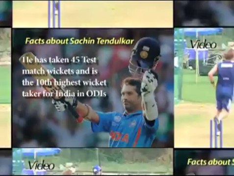 Little known facts about Sachin Tendulkar