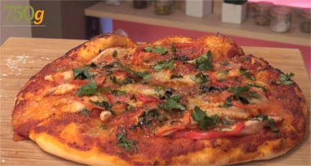 Recette de Pizza au poulet - 750 Grammes