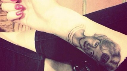 Daring Miley Cyrus Gets Grandma On Her Body