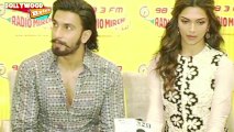 Deepika Padukone & Ranveer Singh Promote Ram-Leela At Radio Mirchi