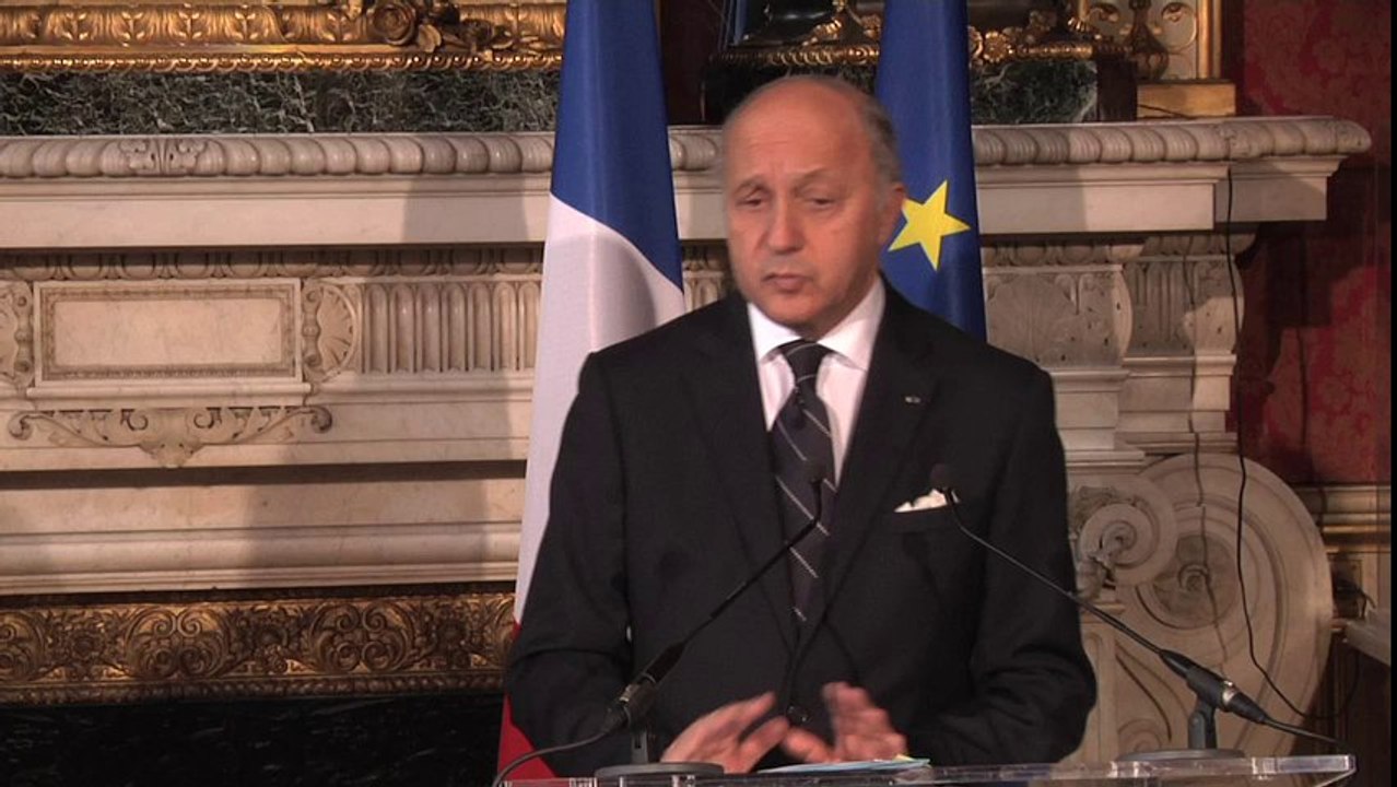 Conference de Presse Laurent Fabius et Jose Antonio Meade Kuribrena (06/11/2013)