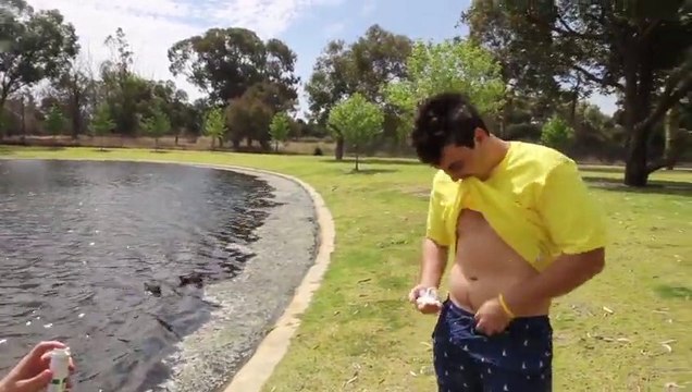 Crazy CHALLENGE : Pepper, Chili and Hot Sauce on his private body part ... Insane!