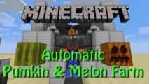 Minecraft: How to build an Automatic Pumkin and Melon Farm Tutorial 1.7