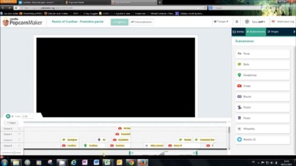 Tutoriel Popcorn Maker : interface d'un projet