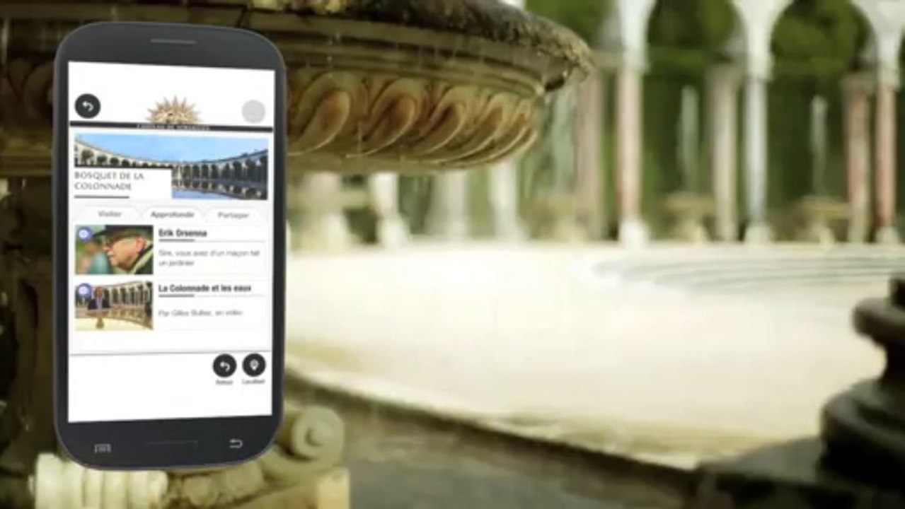Nouvelle application : jardin de Versailles