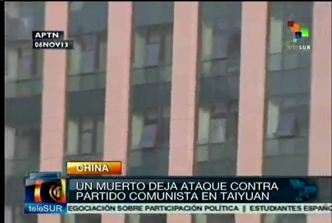 Ataque contra Partido Comunista en Taiyuan deja un muerto