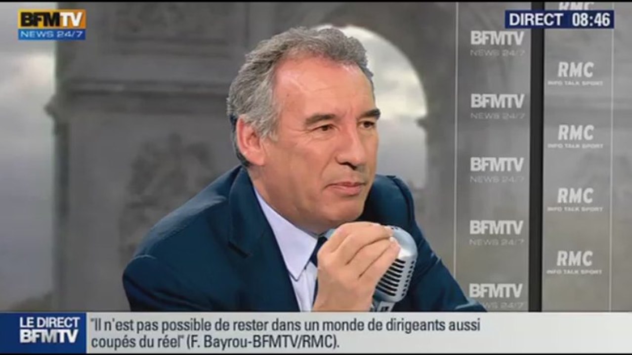 François Bayrou, invité de Bourdin Direct sur BFMTV - 061113