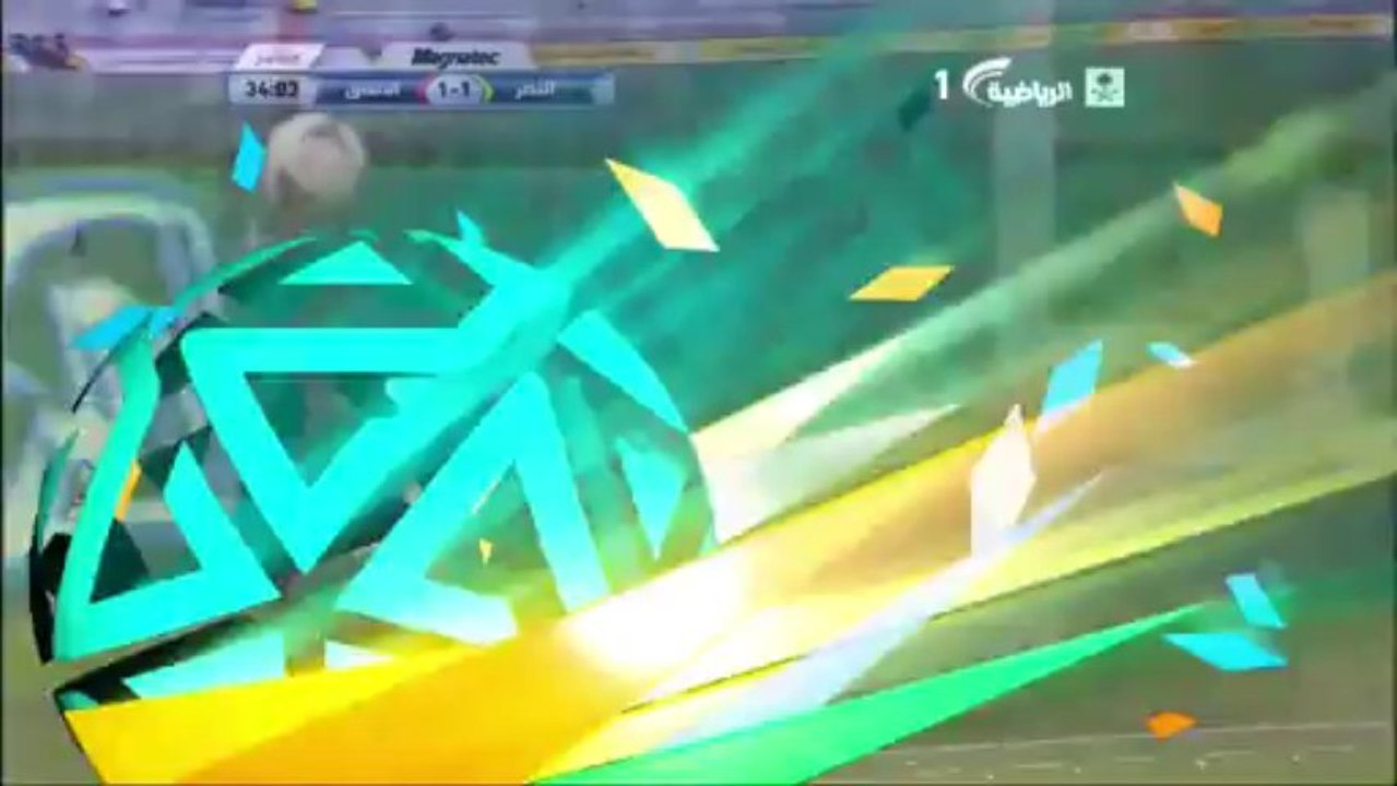 هدف النصر الاول من ابراهيم هزازي خطأ في مرماه في الاتفاق - النصر 2-2 الاتفاق HD