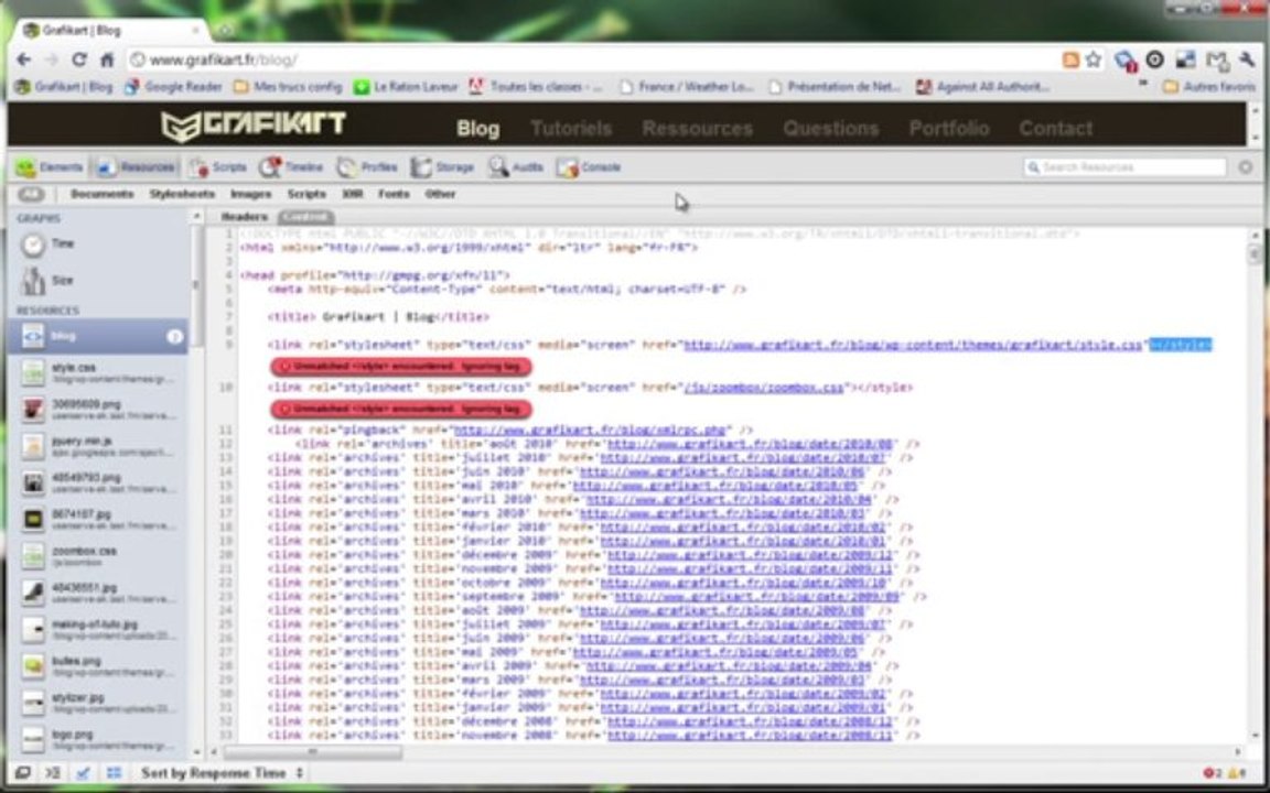 Tutoriel Internet - Inspecteur de code Chrome