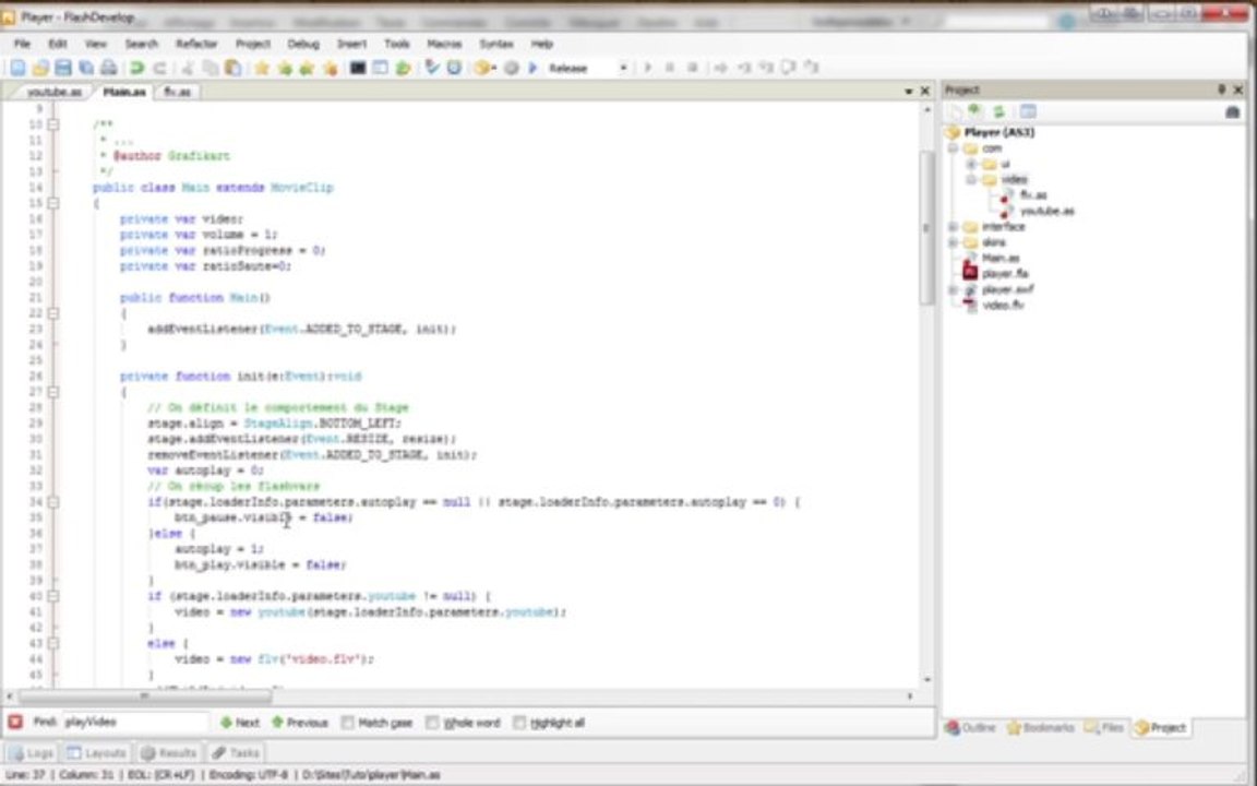 Tutoriel Flash - Créer un player flash : Lecture des FLV