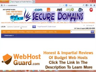 Download Video: SecureDomains.IN Domain Names, Search, Registration, Suffix, Transfer, 99.9% Uptime Hosting.