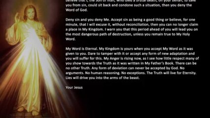 October 4th, 2013 -  Deny sin and you deny Me