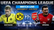 Borussia Dortmund vs. Arsenal Live Stream Online 06.11.2013