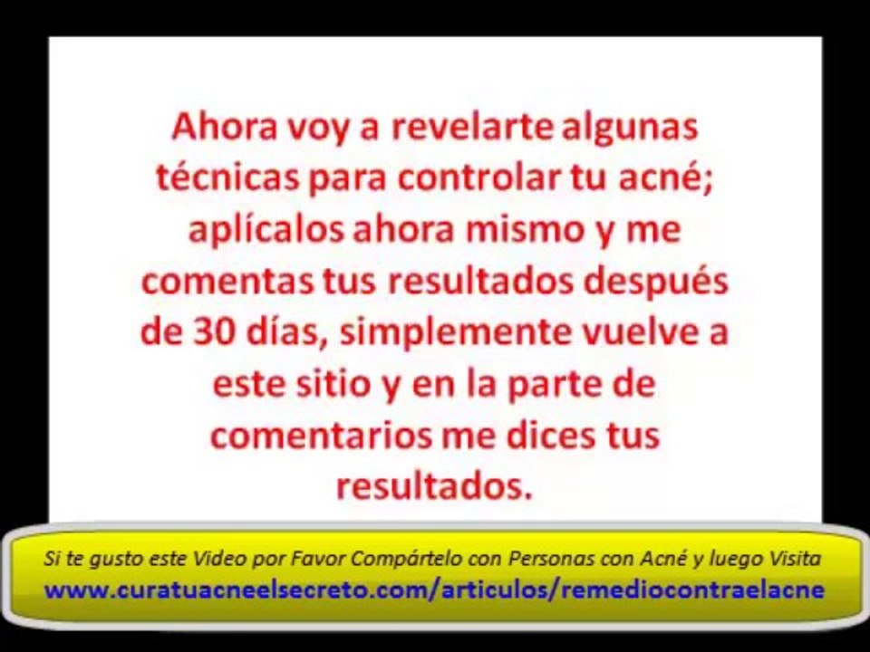 Remedio Contra el Acne *2 TRUCOS*