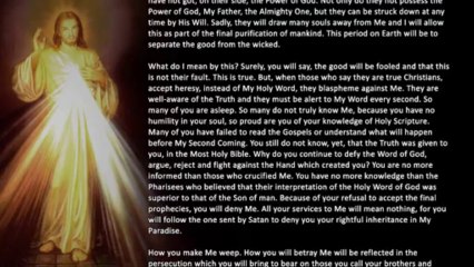 October 21th, 2013 - They will follow like lambs to the slaughter, the road to destruction