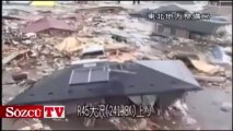 Japonya'daki tsunamiden hiç görmediğiniz görüntüler!