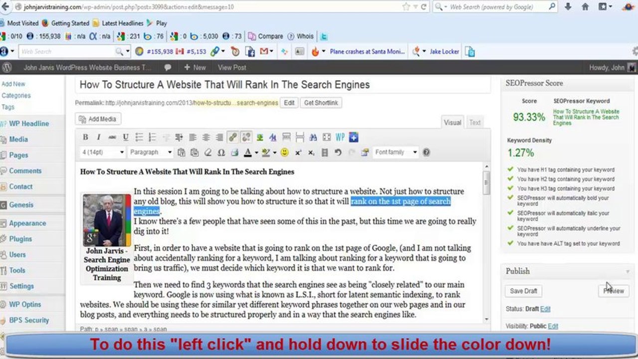 Free Internet Marketing Toolkit Video: How To Point Web Pages And Blog Posts At Each Other 3