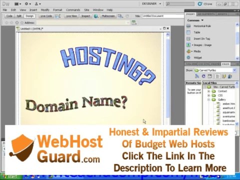 Dreamweaver CS5 Tutorial Domain Names Versus Web Hosting Adobe Training Lesson 11.1