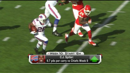 'NFL Fantasy Live:' Start 'Em, Sit 'Em Week 10