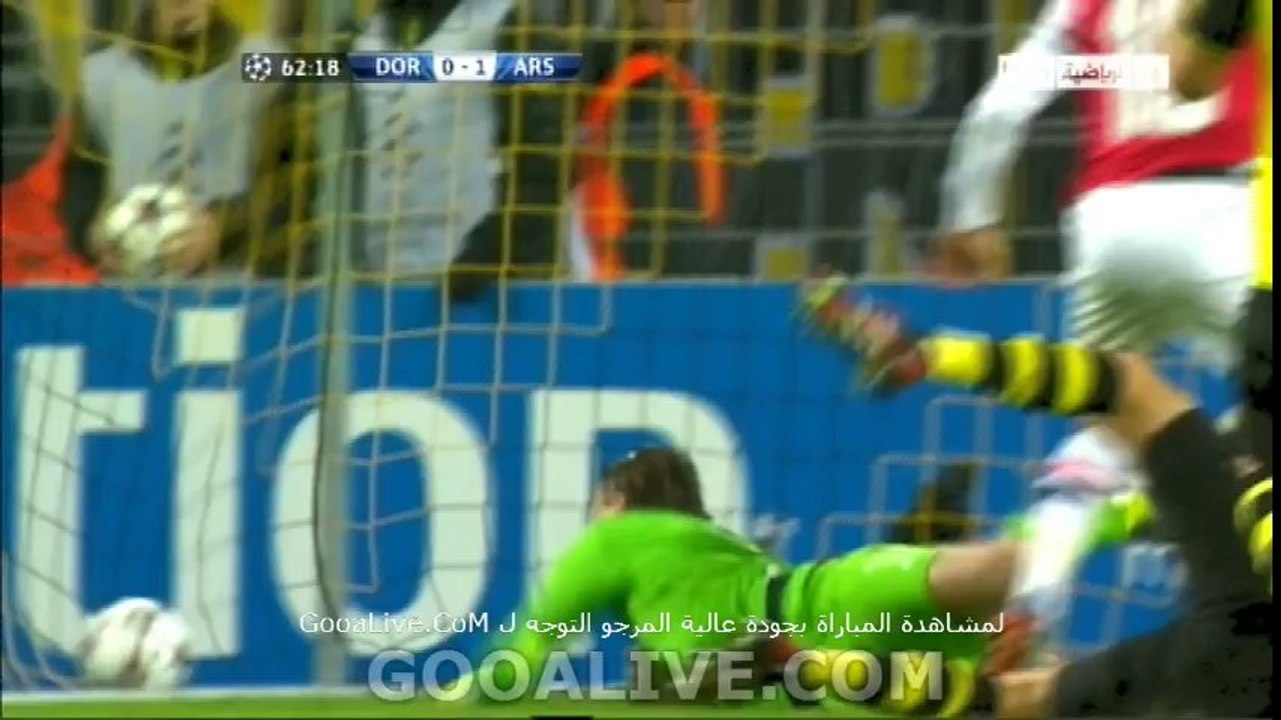 Aaron Ramsey Amazing Goal BV Borussia Dortmund Vs Arsenal FC 0-1 Gooalive.com ~ 06/11/2013