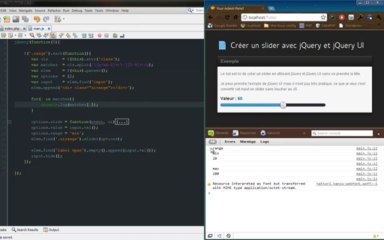 Tutoriel jQuery - jQueryUI Slider