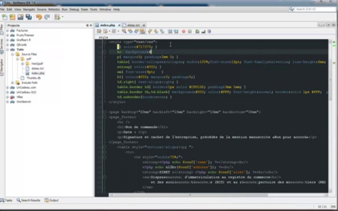 Tutoriel php - générer un pdf