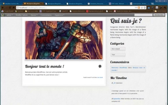 Tutoriel WordPress - Créer un site Wordpress depuis une maquette HTML