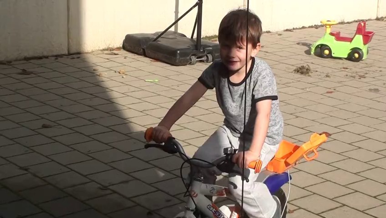 Arthur fait du vélo - Octobre 2013