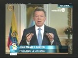 Presidente Santos: Estamos ante una oportunidad real de ponerle fin al conflicto armado en Colombia