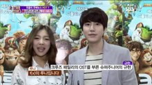 20130518 KStarNews - 圭賢 + LUNA 瘋狂原始人電影宣傳