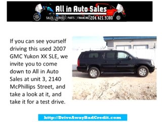 Buy A 2007 GMC Yukon XL SLE In Winnipeg