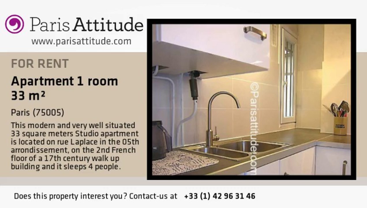 Studio Apartment for rent - Panthéon/Sorbonne, Paris - Ref. 4447