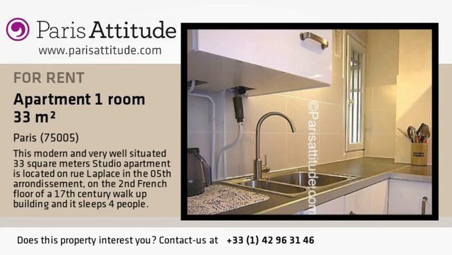 Studio Apartment for rent - Panthéon/Sorbonne, Paris - Ref. 4447