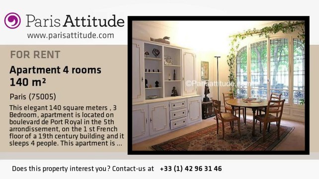 3 Bedroom Apartment for rent - Les Gobelins, Paris - Ref. 6014