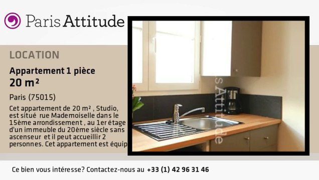 Appartement Studio à louer - Commerce, Paris - Ref. 8770