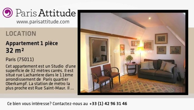 Appartement Studio à louer - Parmentier, Paris - Ref. 4136