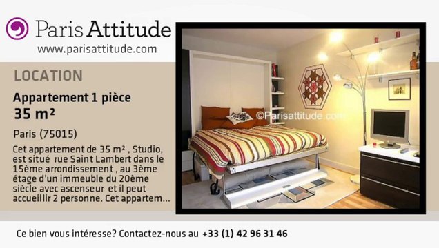 Appartement Studio à louer - Convention, Paris - Ref. 4251
