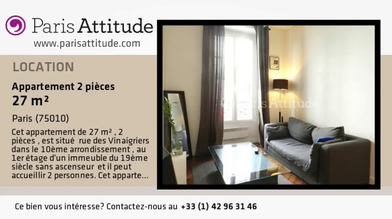 Appartement 1 Chambre à louer - Faubourg St Martin, Paris - Ref. 8864