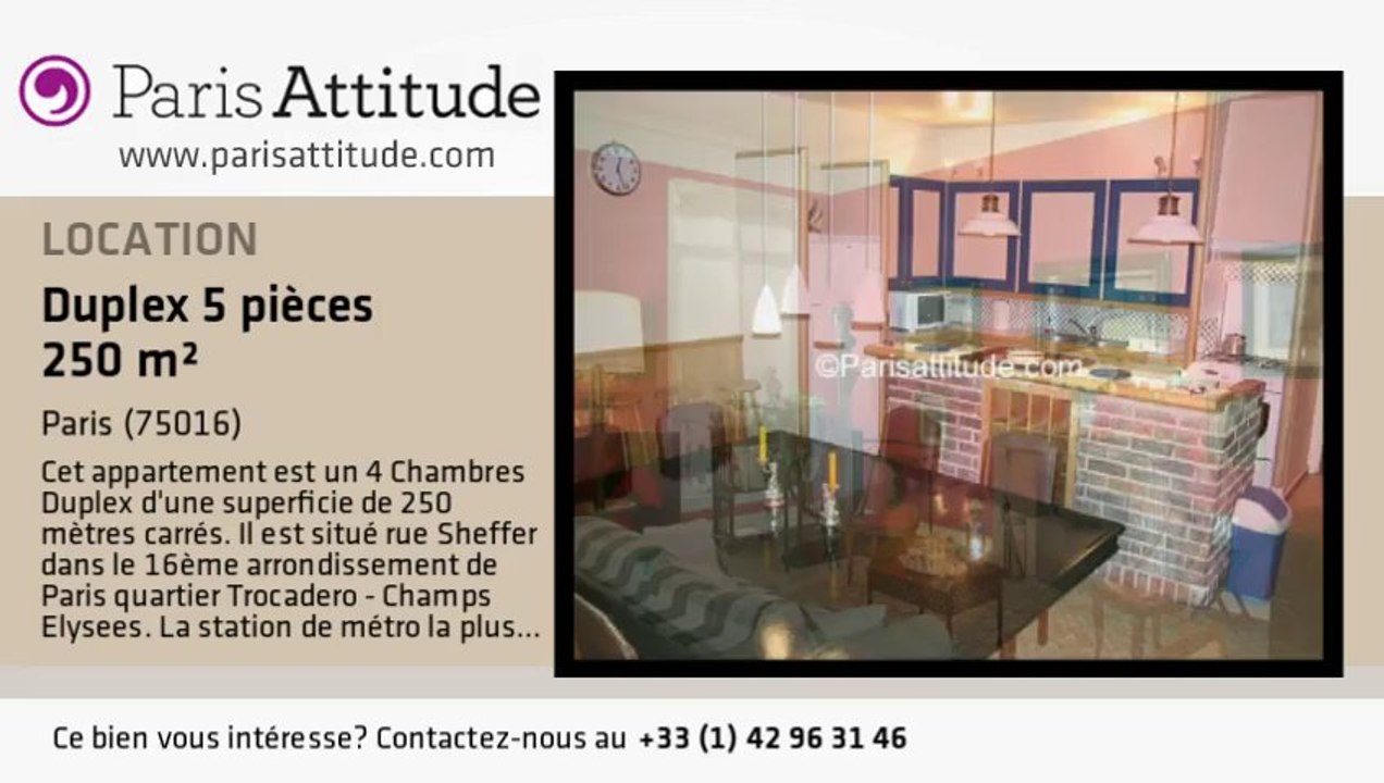 Duplex 4 Chambres à louer - Trocadéro, Paris - Ref. 228