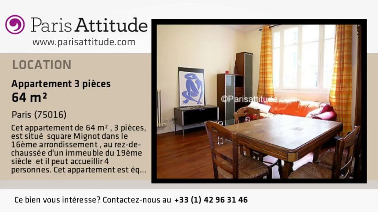 Appartement 2 Chambres à louer - Trocadéro, Paris - Ref. 4498