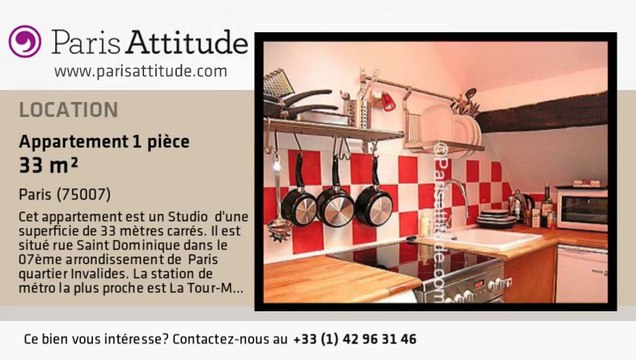 Appartement Studio à louer - Tour Eiffel, Paris - Ref. 3898