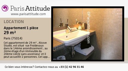 Appartement Alcove Studio à louer - Montparnasse, Paris - Ref. 5935