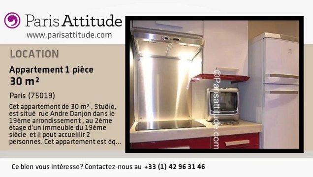 Appartement Studio à louer - Buttes Chaumont, Paris - Ref. 4636