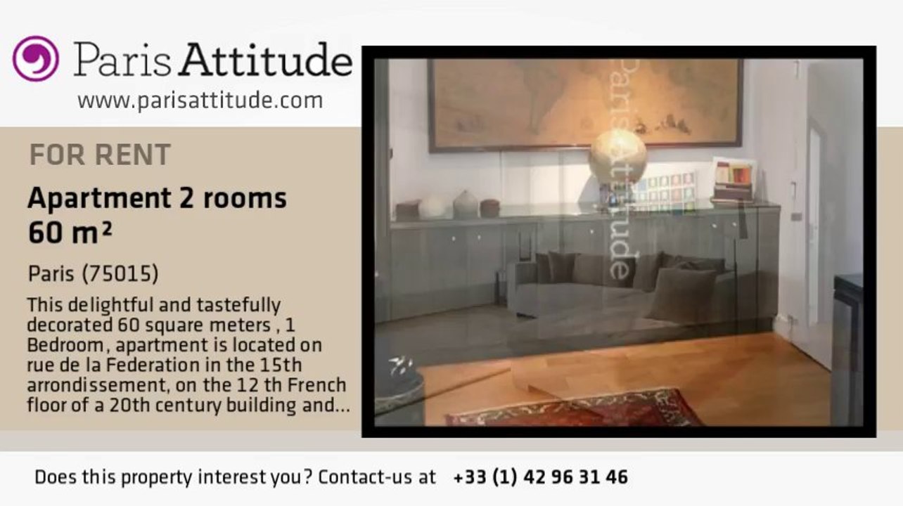 1 Bedroom Apartment for rent - Tour Eiffel, Paris - Ref. 8114