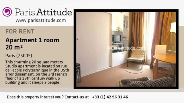 Studio Apartment for rent - Panthéon/Sorbonne, Paris - Ref. 2729