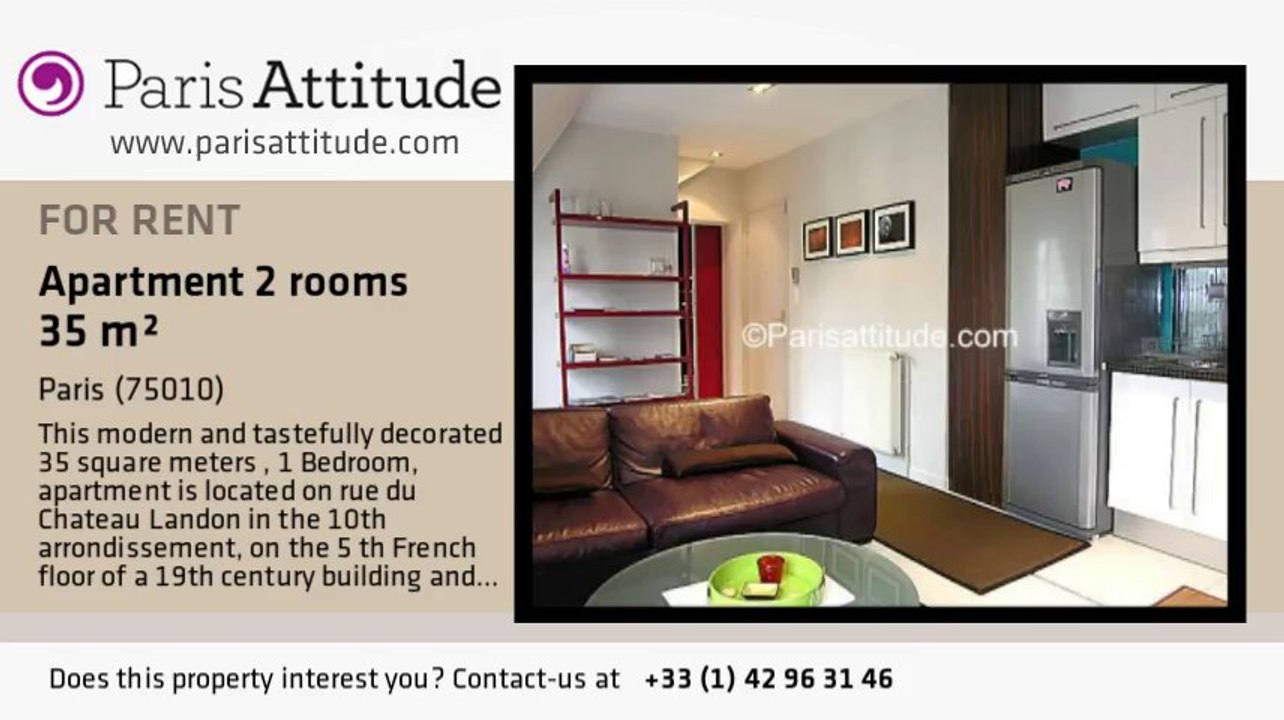 1 Bedroom Apartment for rent - Gare de l'Est/Gare du Nord, Paris - Ref. 6892