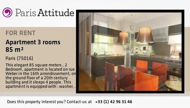 2 Bedroom Apartment for rent - Porte Maillot/Palais des Congrès, Paris - Ref. 8672