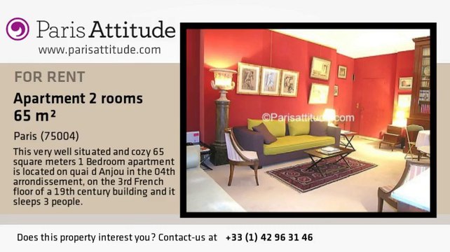 1 Bedroom Apartment for rent - Ile St Louis, Paris - Ref. 3201