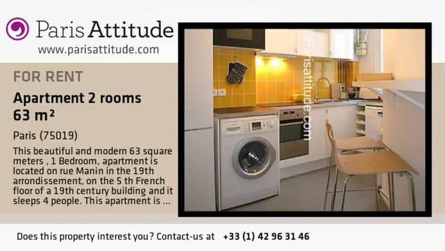 1 Bedroom Apartment for rent - Buttes Chaumont, Paris - Ref. 6945