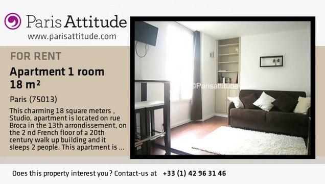 Studio Apartment for rent - Les Gobelins, Paris - Ref. 6489